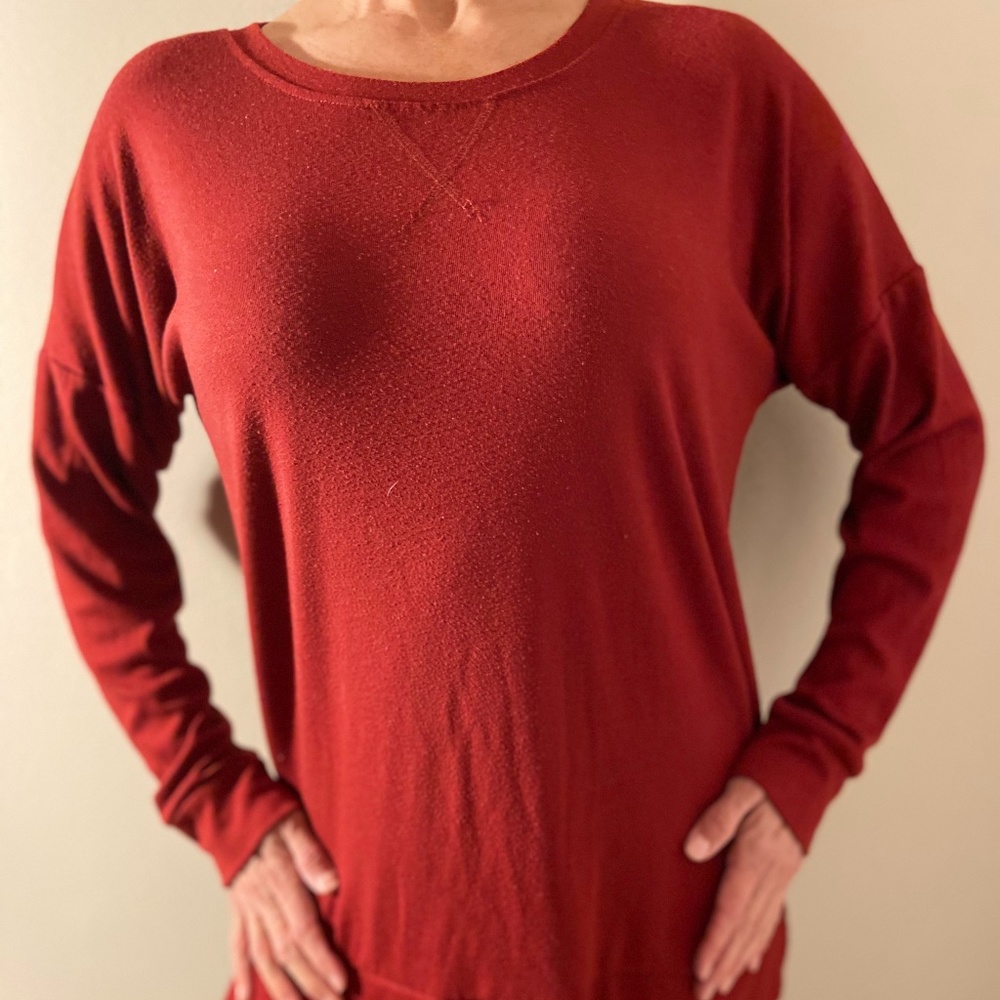 Red Tunic Sweater